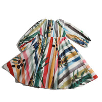Tia Cibani Rainbow Campesigna Shirt Dress