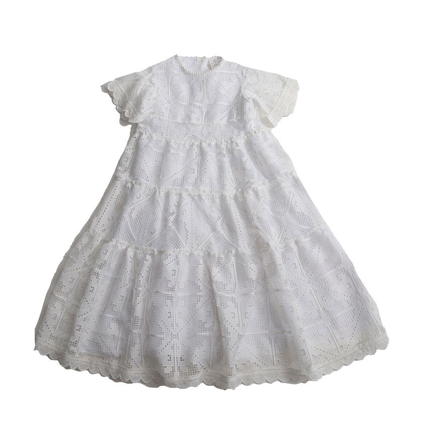 Tia Cibani Sugar Alexandra Tiered Sailor Maxi Dress
