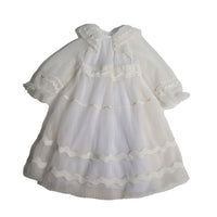 Tia Cibani Sugar Toula Pleated Cape Gown