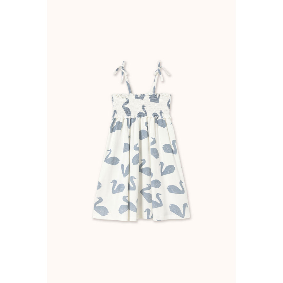 Tiny Cottons Off-White Big Swans Dress – Ladida