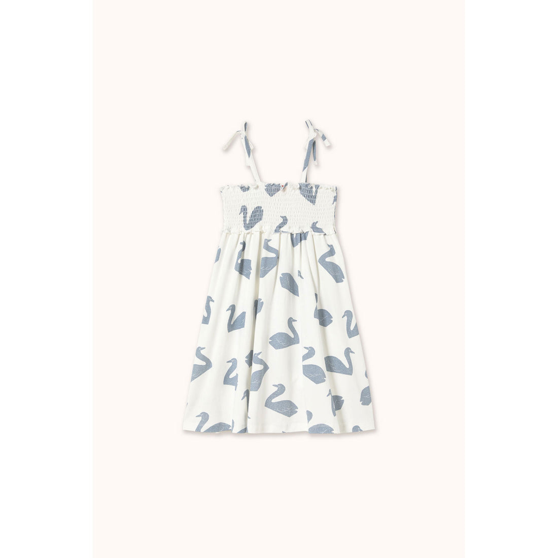 Tiny Cottons Off-White Big Swans Dress
