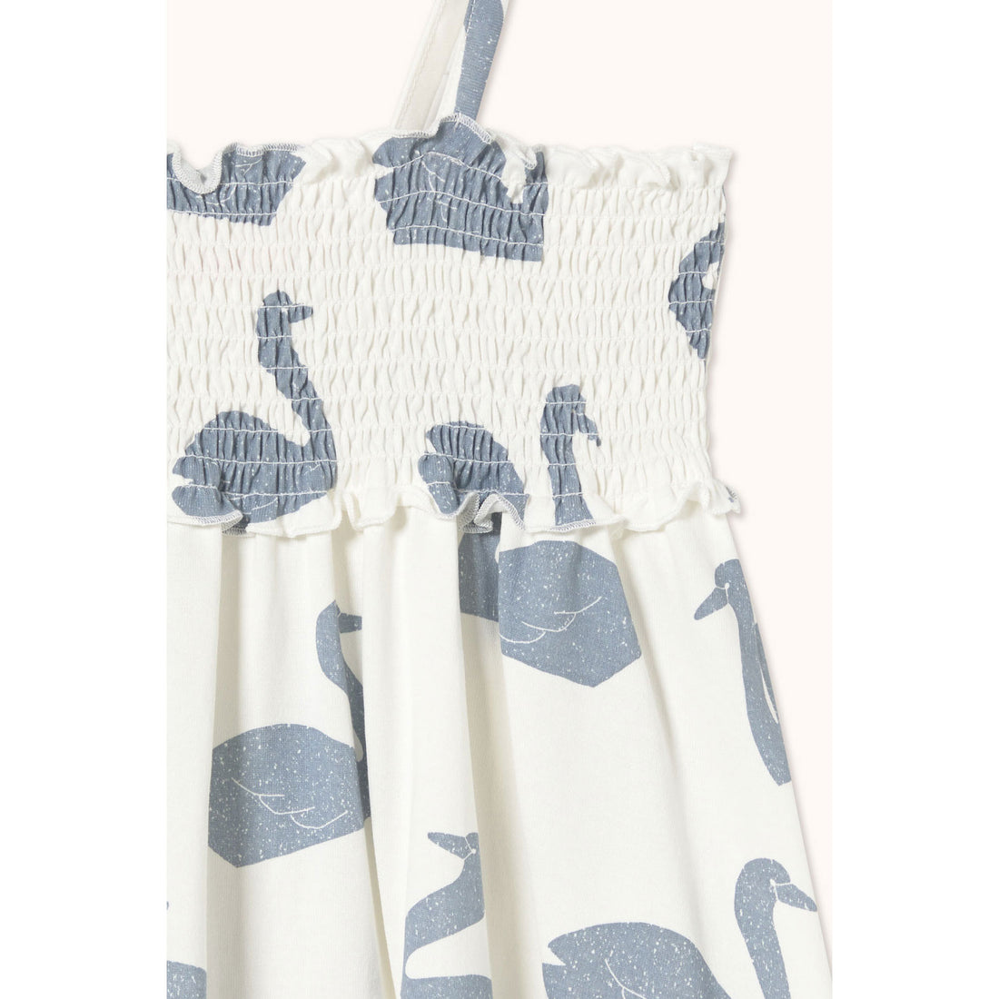 Tiny Cottons Off-White Big Swans Dress