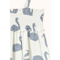 Tiny Cottons Off-White Big Swans Dress