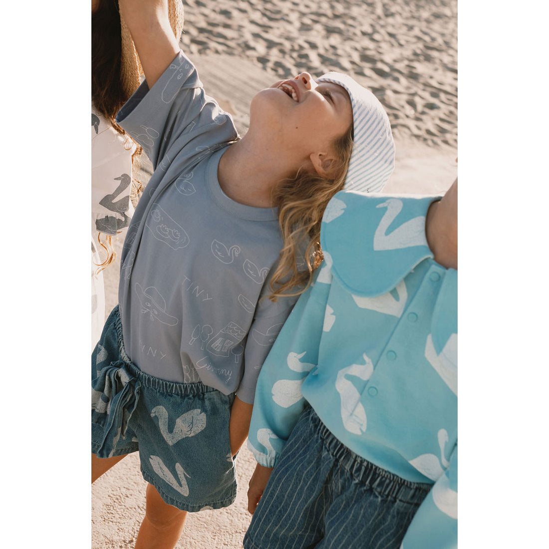 Tiny Cottons Grey Tiny Giverny Knitted Tee