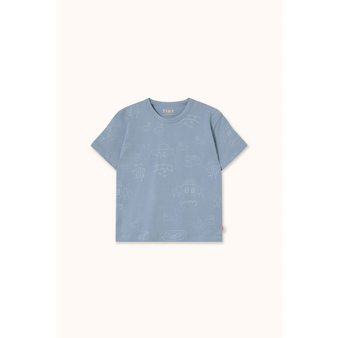 Tiny Cottons Grey Tiny Giverny Knitted Tee