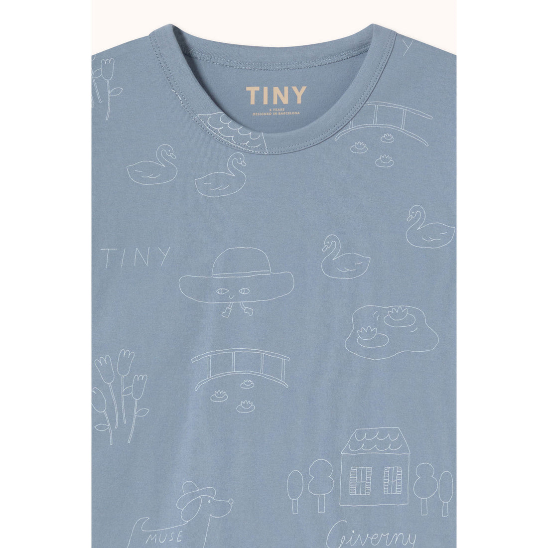 Tiny Cottons Grey Tiny Giverny Knitted Tee