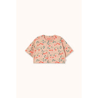 Tiny Cottons Wild Rose Cherry Trees Crop Tee