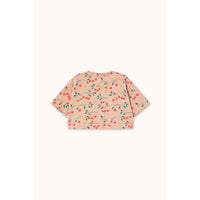 Tiny Cottons Wild Rose Cherry Trees Crop Tee