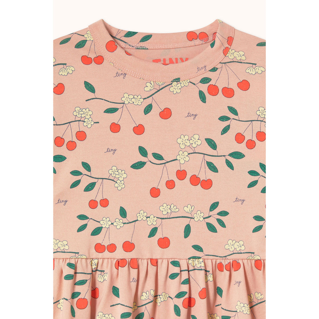 Tiny Cottons Wild Rose Cherry Trees Dress