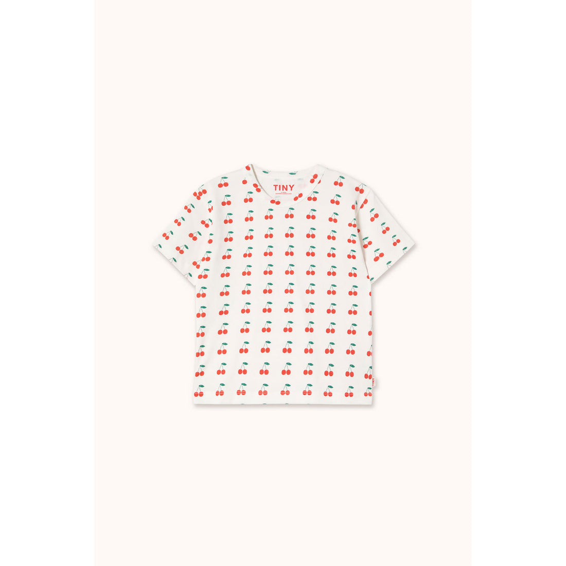 Tiny Cottons Off-White Cherries Knitted Tee