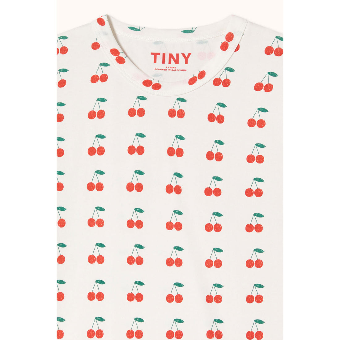 Tiny Cottons Off-White Cherries Knitted Tee