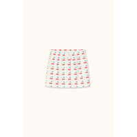 Tiny Cottons Off-White Cherries Skirt