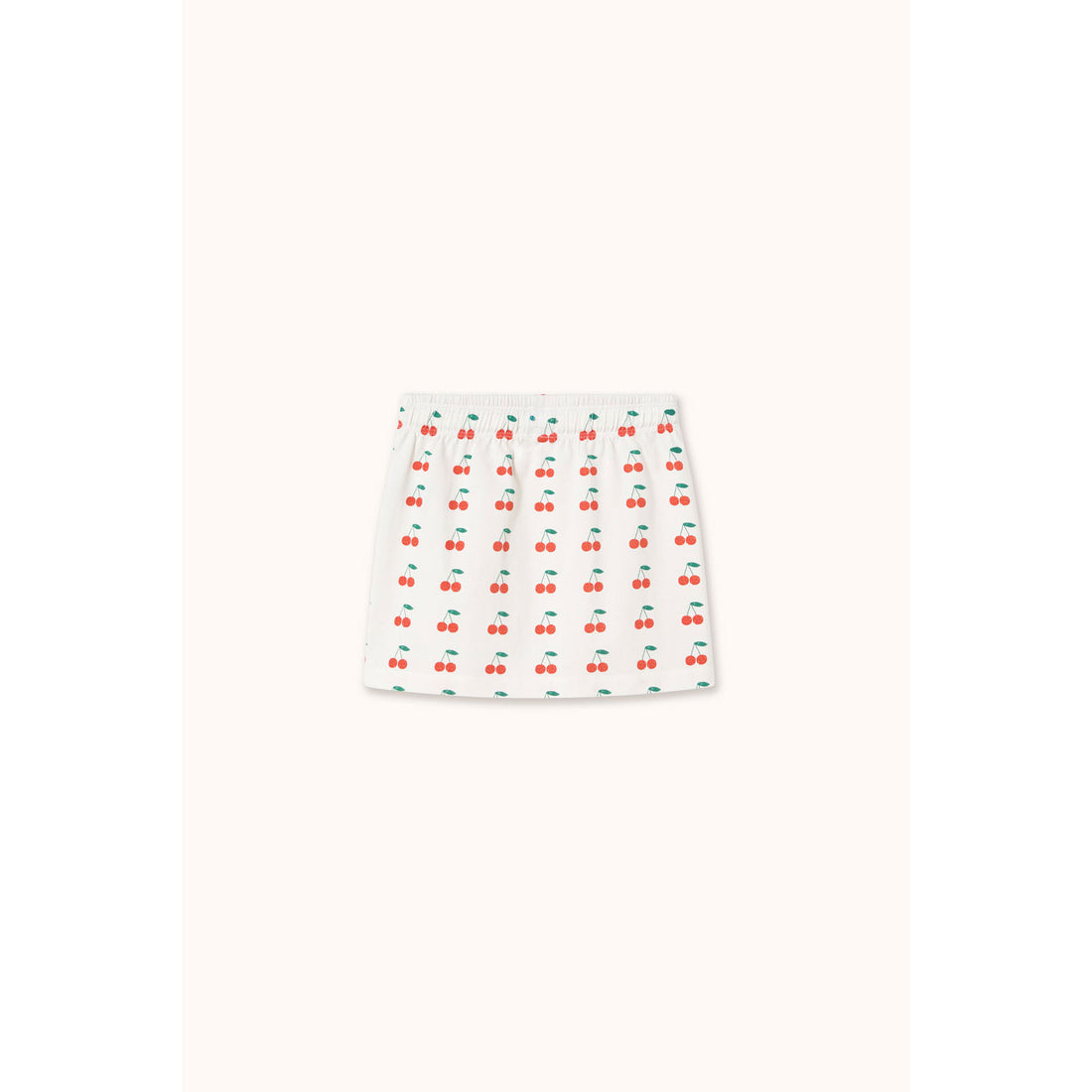 Tiny Cottons Off-White Cherries Skirt