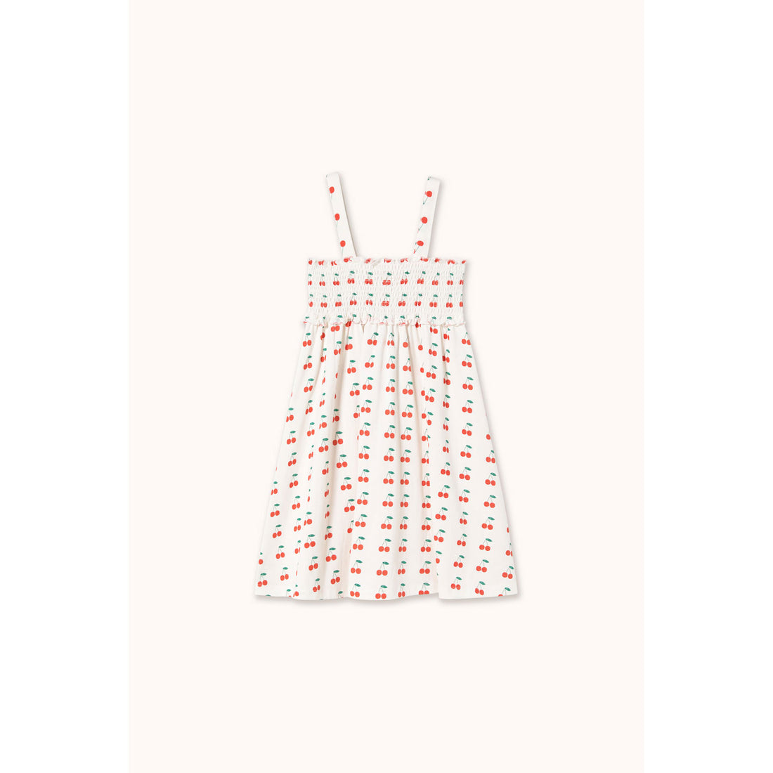 Tiny Cottons Off-White Cherries Dress