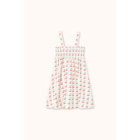 Tiny Cottons Off-White Cherries Dress