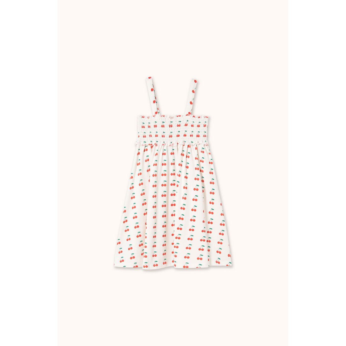 Tiny Cottons Off-White Cherries Dress