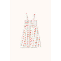 Tiny Cottons Off-White Cherries Dress