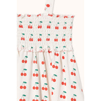 Tiny Cottons Off-White Cherries Dress