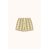 Tiny Cottons Dusty Yellow Rose Pattern Shorts