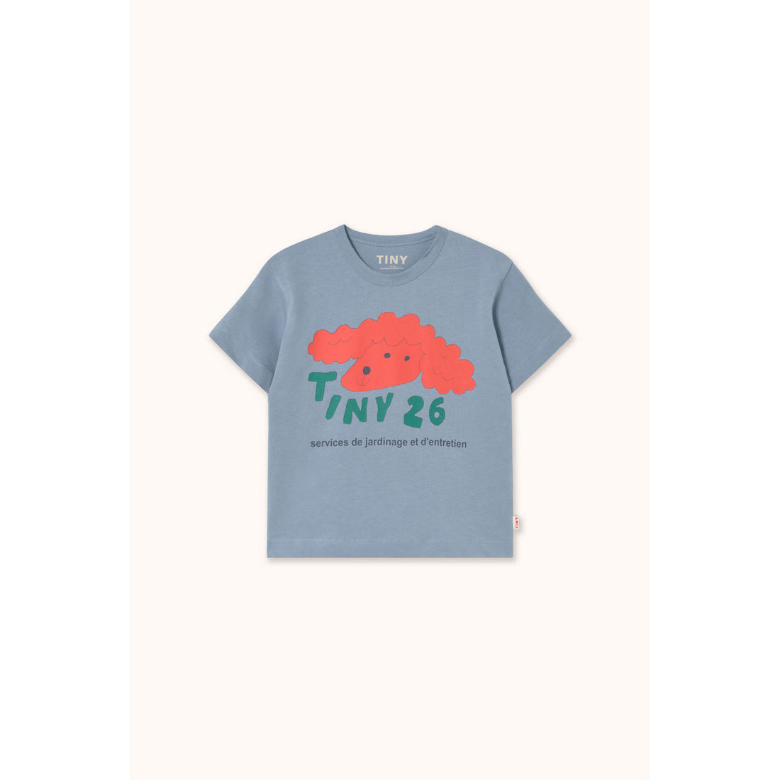 Tiny Cottons Grey Red Dog Graphic Tee