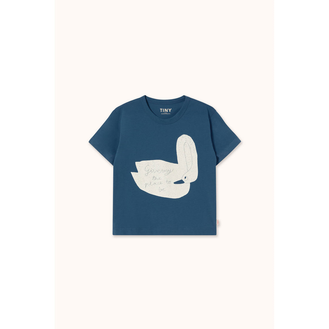 Tiny Cottons Light Navy Swan Graphic Tee