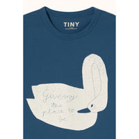Tiny Cottons Light Navy Swan Graphic Tee