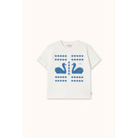 Tiny Cottons Off-White Swans  Graphic Tee