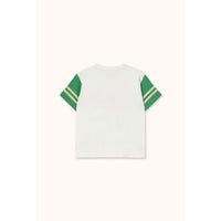 Tiny Cottons Off-White Stripes Logo Tee