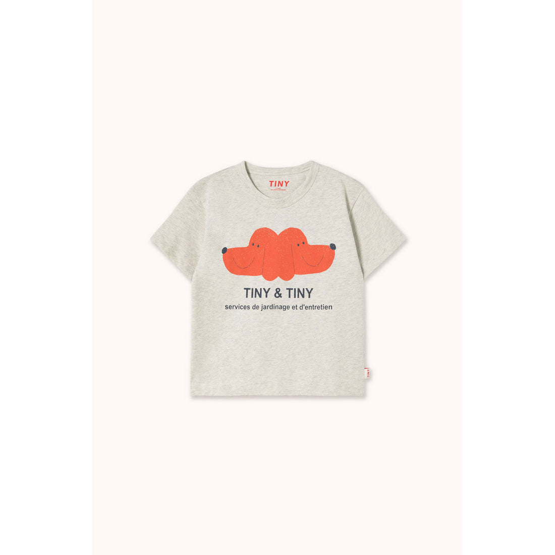 Tiny Cottons Cream Heather Tiny &Tiny Graphic Tee