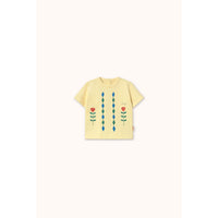 Tiny Cottons Dusty Yellow Diamonds Graphic Baby Tee