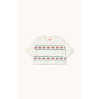 Tiny Cottons Off-White Roses Crop Tee