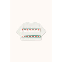 Tiny Cottons Off-White Roses Crop Tee