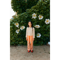 Tiny Cottons Off-White Tiny Roses Rib Jacket