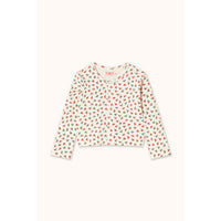 Tiny Cottons Off-White Tiny Roses Rib Jacket