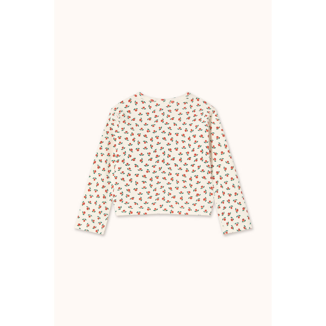 Tiny Cottons Off-White Tiny Roses Rib Jacket