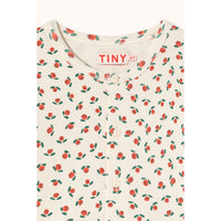 Tiny Cottons Off-White Tiny Roses Rib Jacket