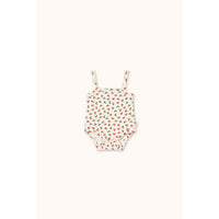 Tiny Cottons Off-White Tiny Roses Rib Bodysuit