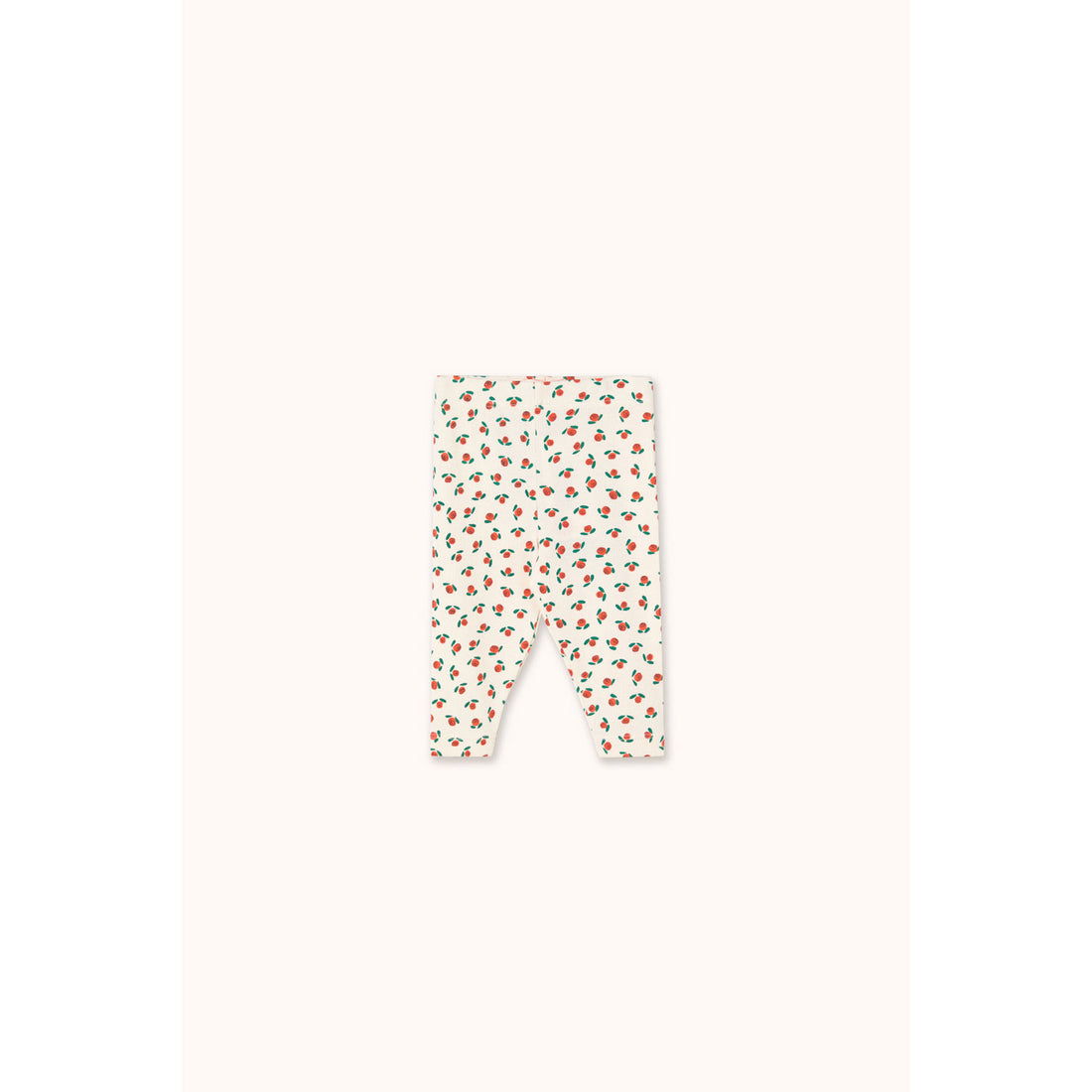 Tiny Cottons Off-White Tiny Roses Rib Baby Pant