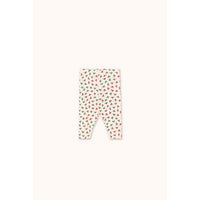 Tiny Cottons Off-White Tiny Roses Rib Baby Pant