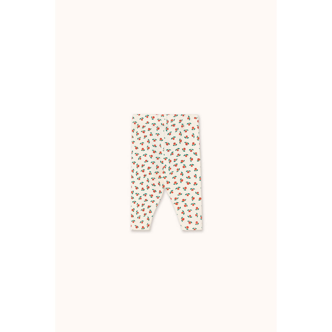 Tiny Cottons Off-White Tiny Roses Rib Baby Pant