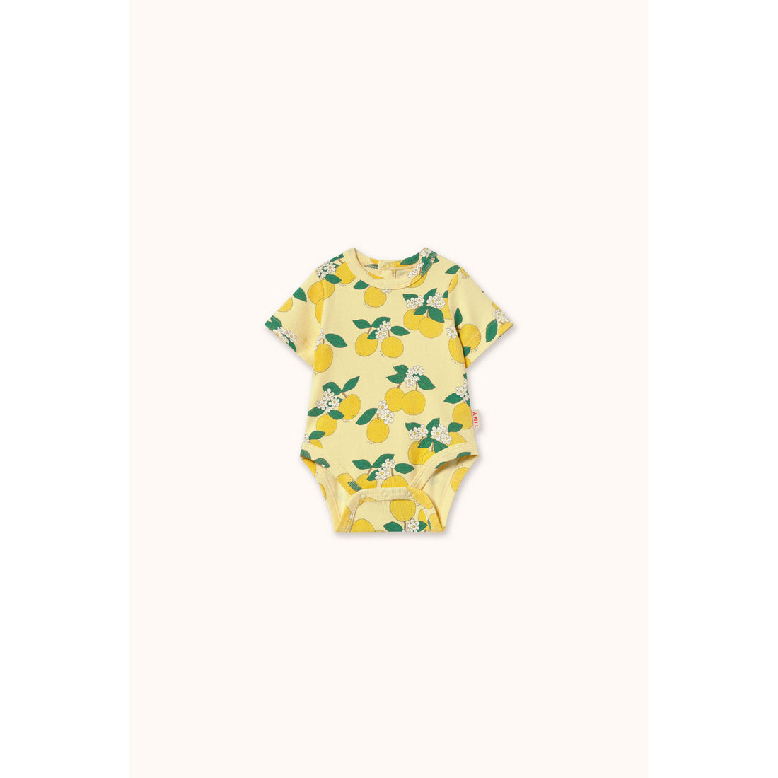 Tiny Cottons Mellow Yellow Oranges Rib Bodysuit