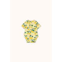 Tiny Cottons Mellow Yellow Oranges Rib Bodysuit