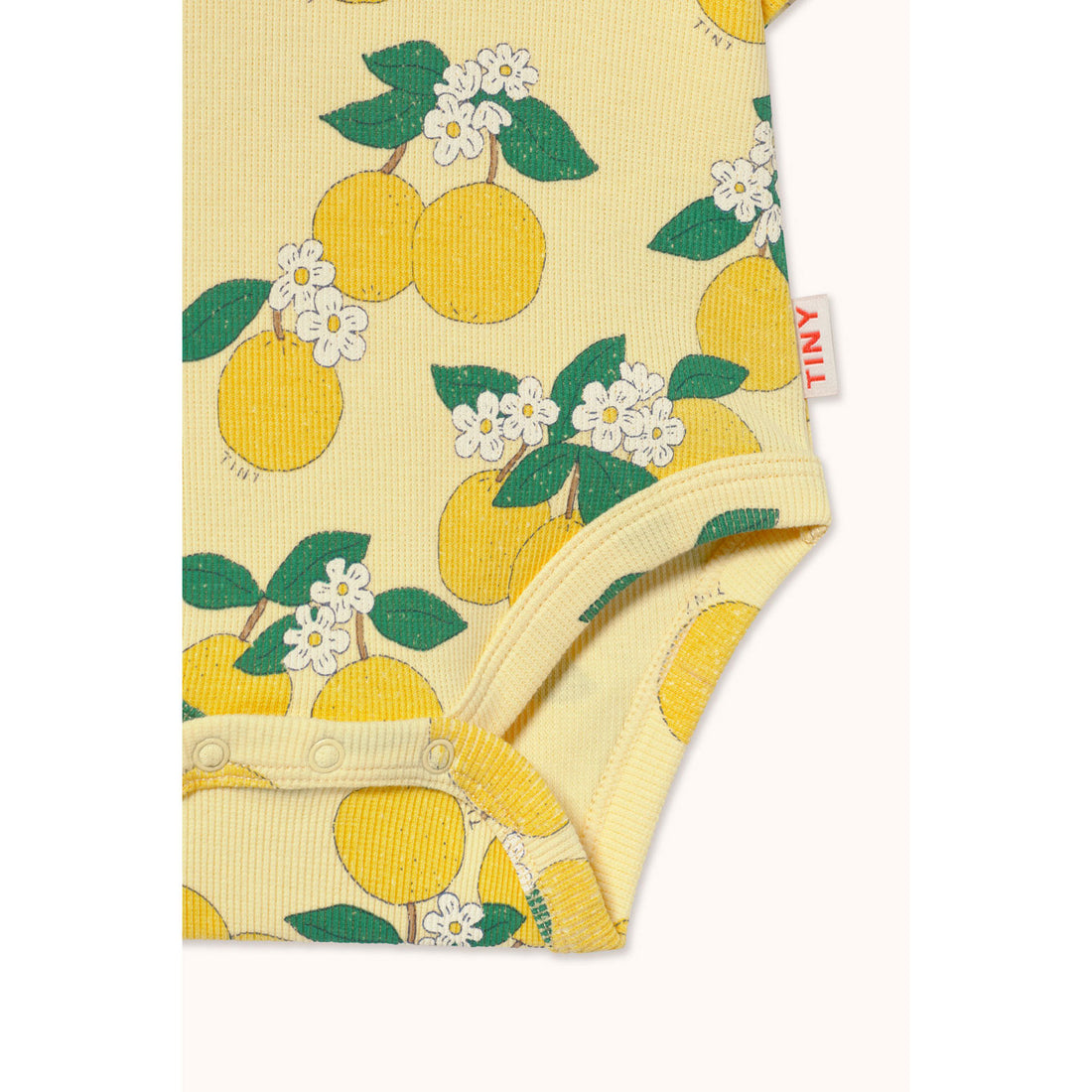 Tiny Cottons Mellow Yellow Oranges Rib Bodysuit