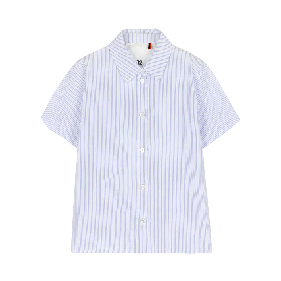 Caroline Bosmans Blue Stripe Blouse