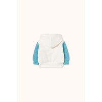 Tiny Cottons Off-White Color Block Baby Hoodie