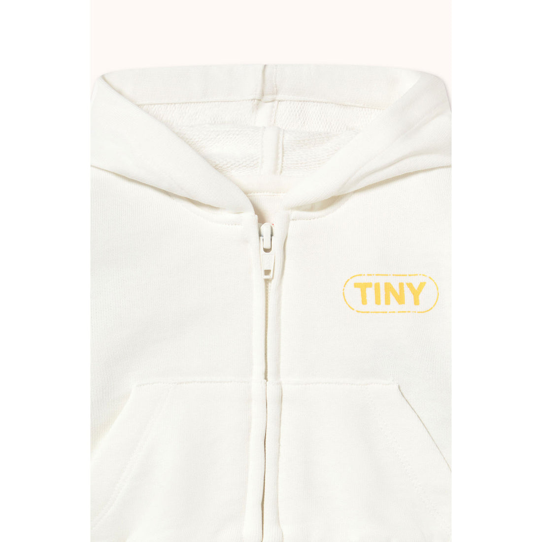 Tiny Cottons Off-White Color Block Baby Hoodie