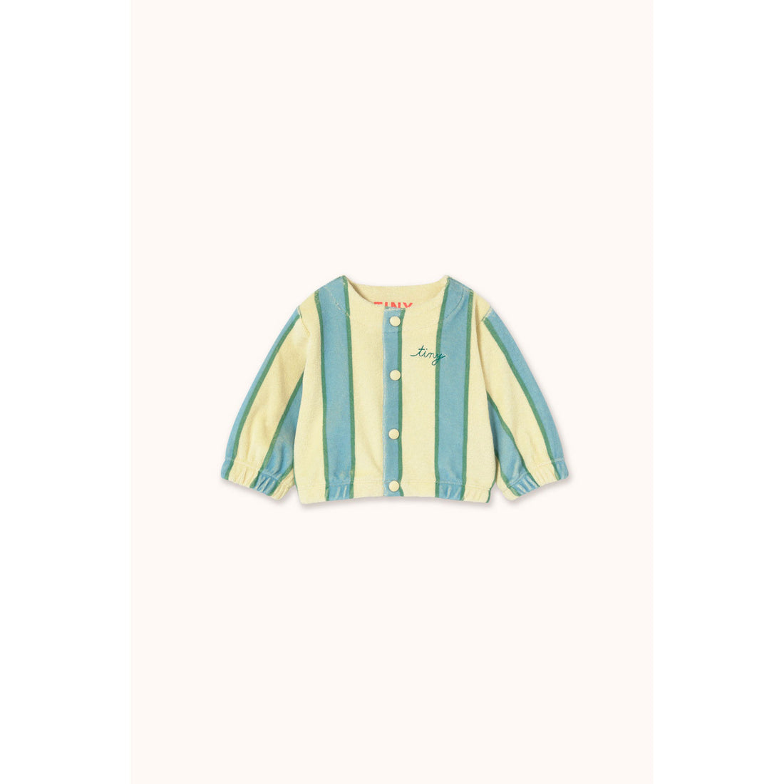 Tiny Cottons Dusty Yellow Retro Stripes Baby Jacket