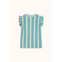 Tiny Cottons Pale Mint Retro Stripes Dress