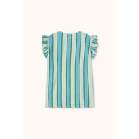Tiny Cottons Pale Mint Retro Stripes Dress