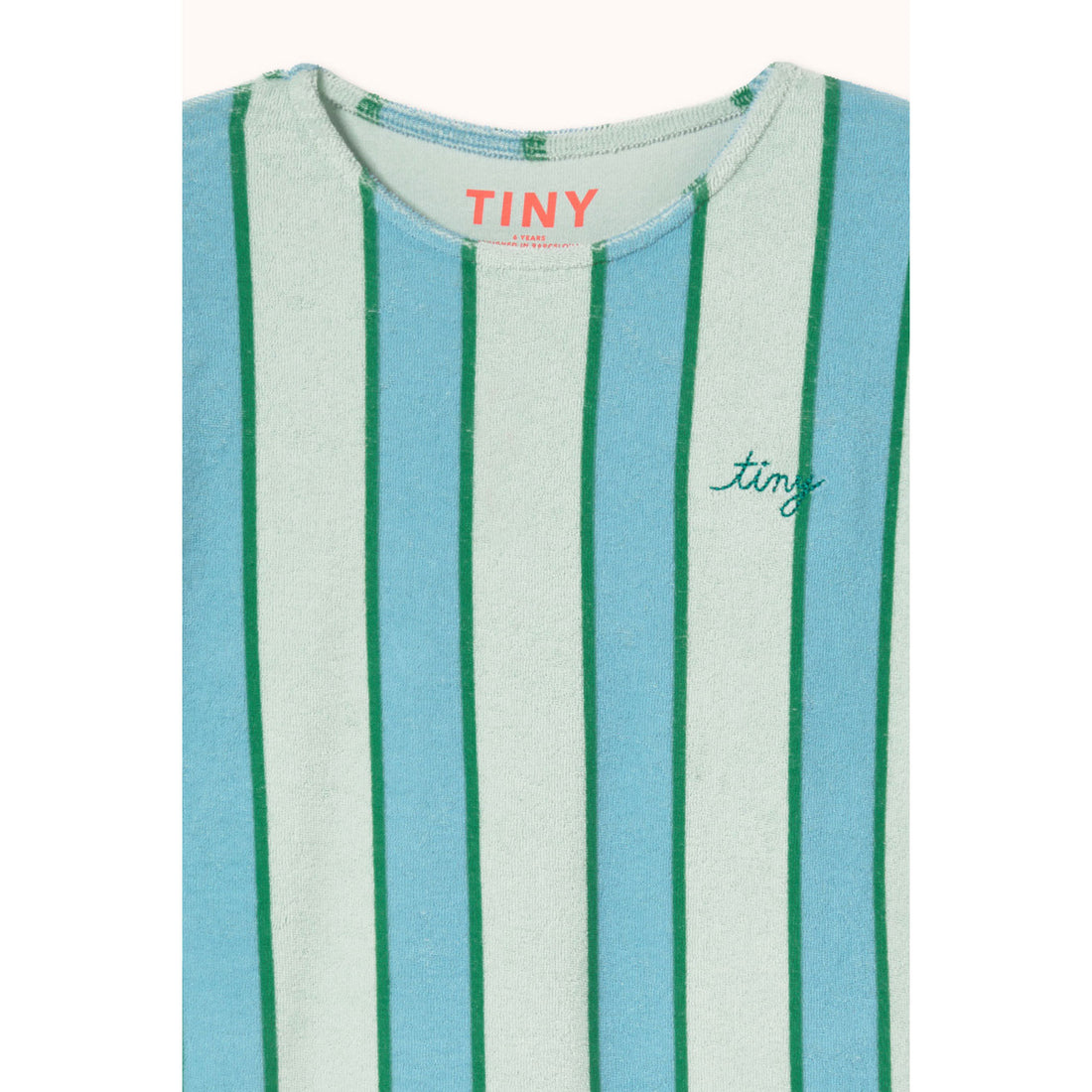 Tiny Cottons Pale Mint Retro Stripes Dress